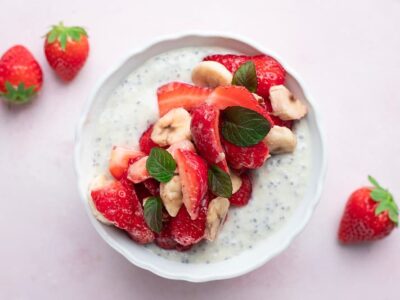 Yaourt ball fraises banane