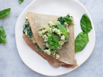 Crêpe aux épinards