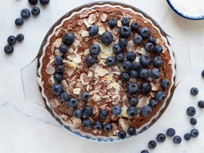 Pancake potéiné aux amandes
