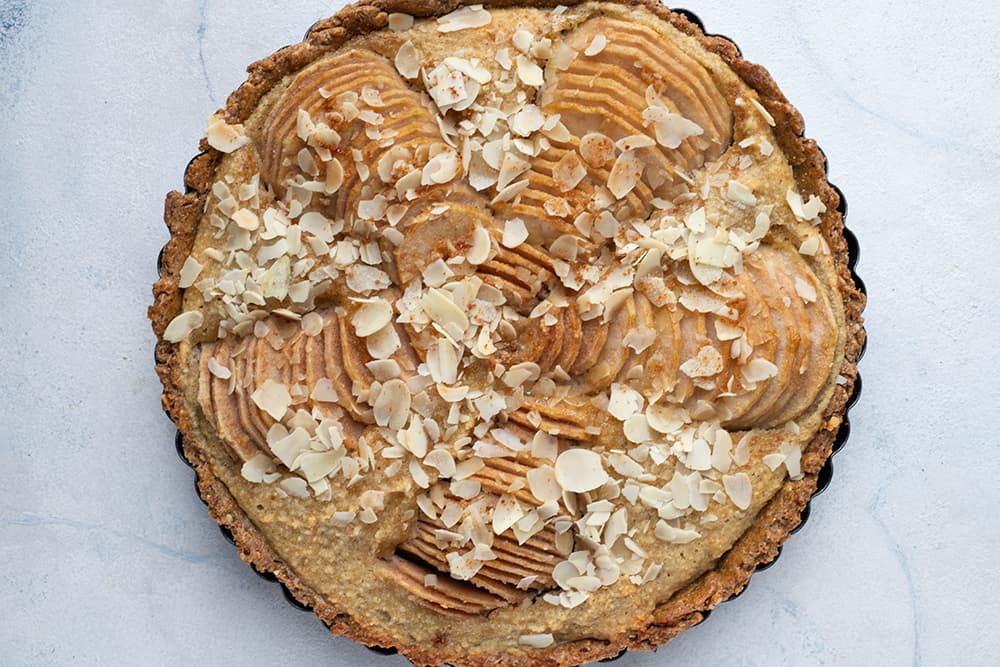 Tarte frangipane aux poires