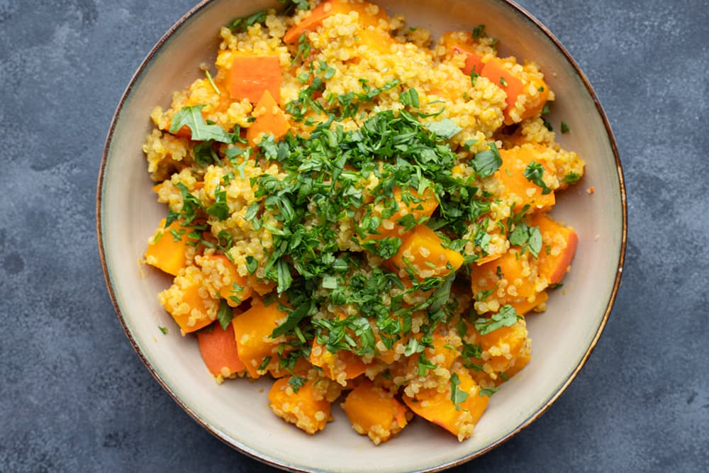 Curry de potimarron au quinoa