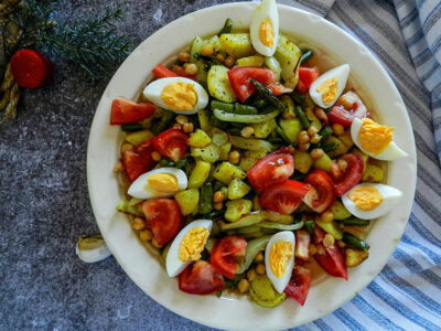 Salade à l’œuf mollet